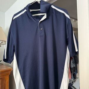 Grand Slam Dark Blue and White Polo Shirt